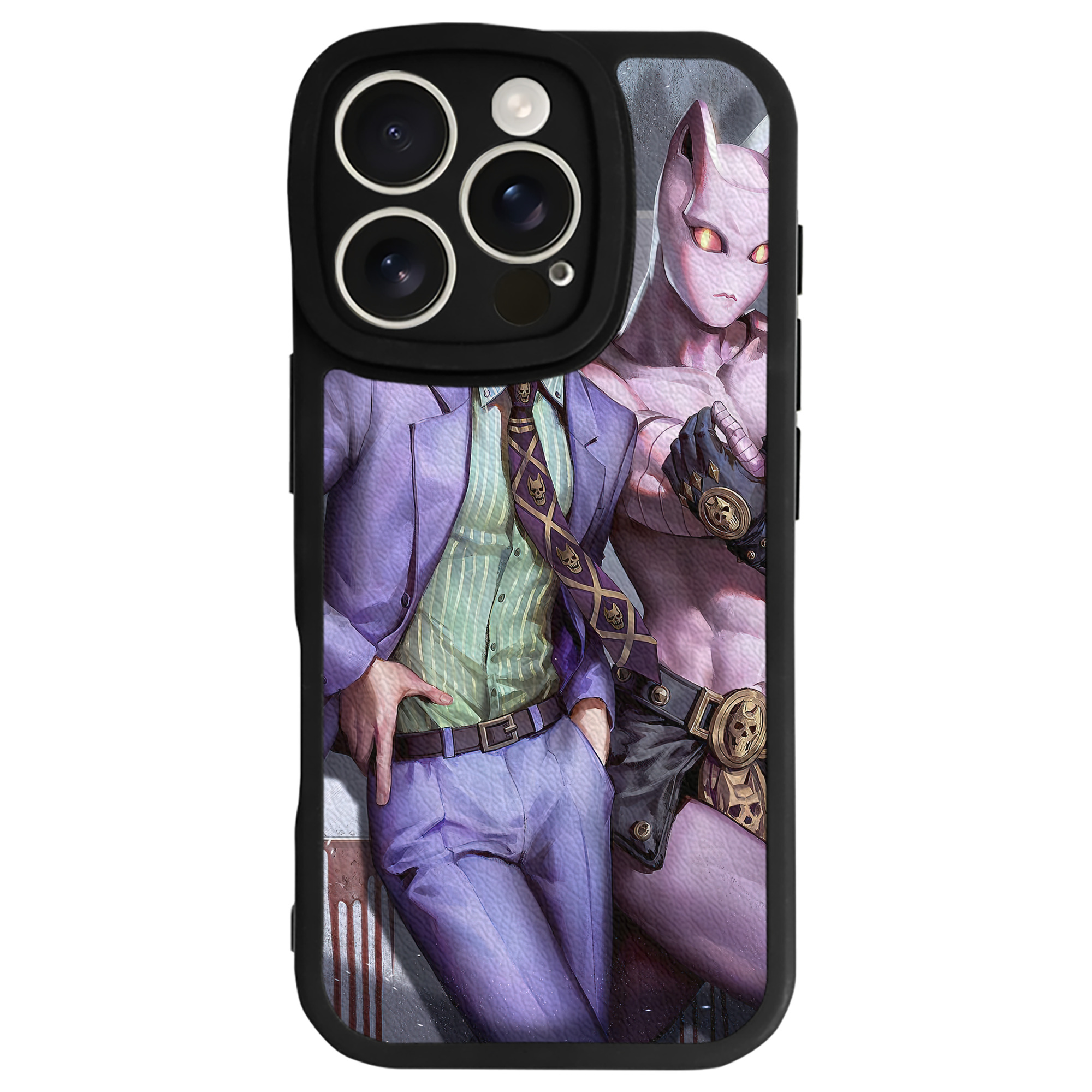 （画像用） ジョジョの奇妙な冒険 JoJo's Bizarre Adventure 【iPhone 16シリーズ対応】シリコンスマホケース（レザー調） 材質：シリコン